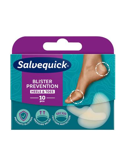 SALVEQUICK FOOT CARE Plastry na pęcherze i otarcia różne rozmiary MIX - 10 szt.